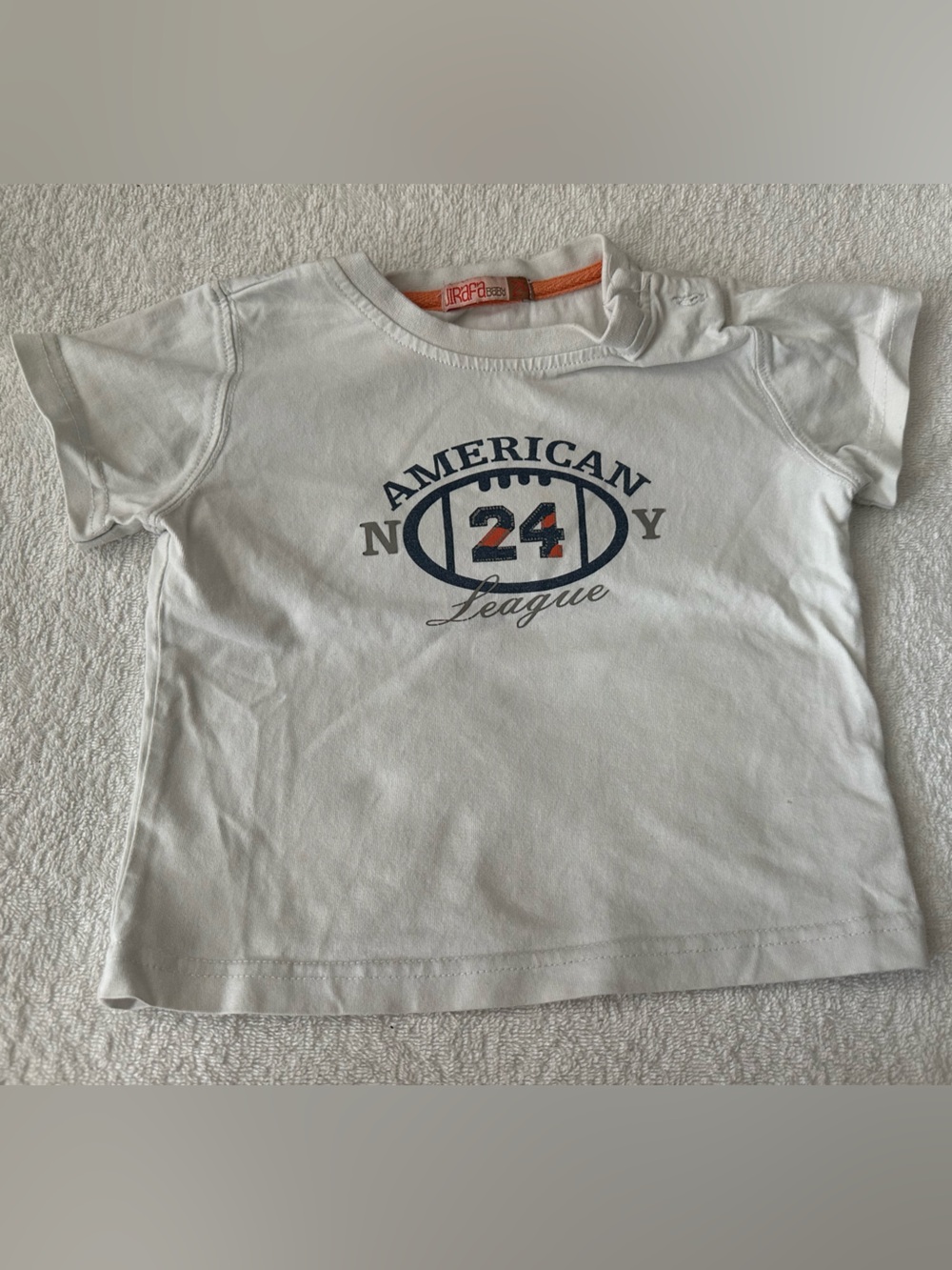 Kids White 'American Navy 24' Short Sleeve Graphic Tee
